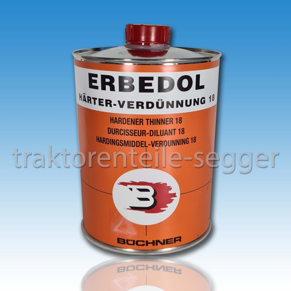 (17.50 Euro/L) 1000ml ERBEDOL Büchner Härter Verdünnung Härterverdünnung